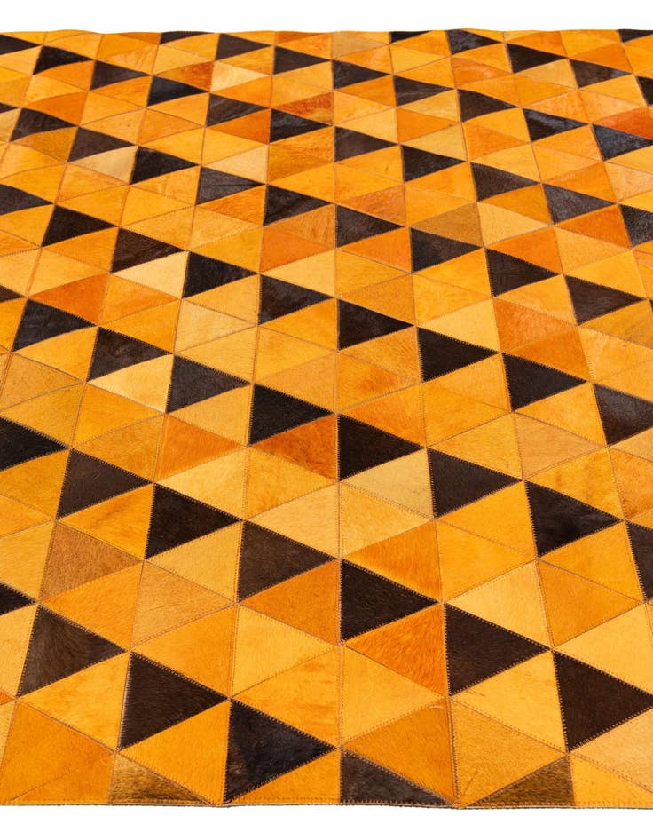 Detail image of 5' 1 x 8' Cowhide Stocks Rug