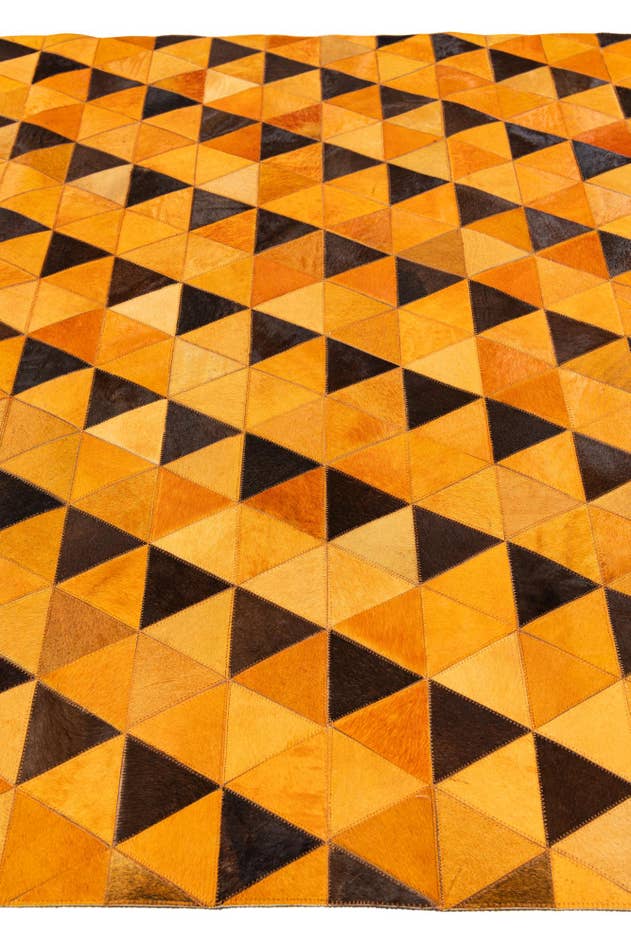 Detail image of 5' 1 x 8' Cowhide Stocks Rug