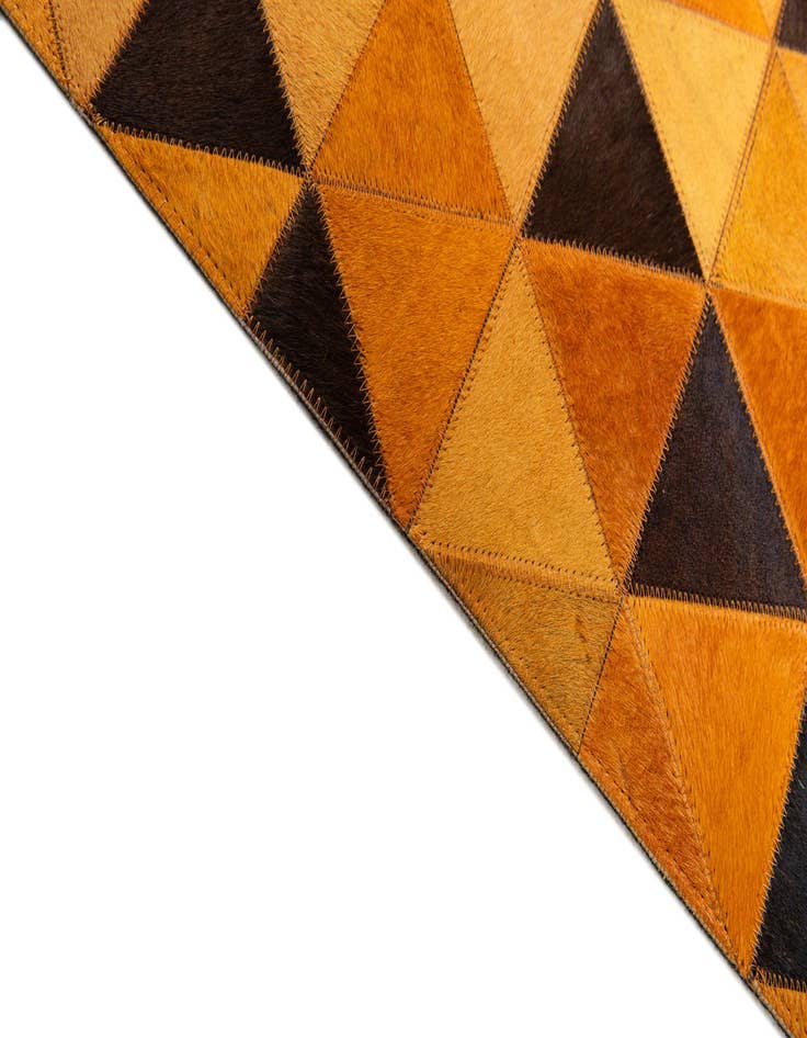 Detail image of 5' 1 x 8' Cowhide Stocks Rug