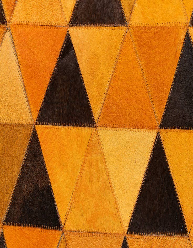 Detail image of 5' 1 x 8' Cowhide Stocks Rug