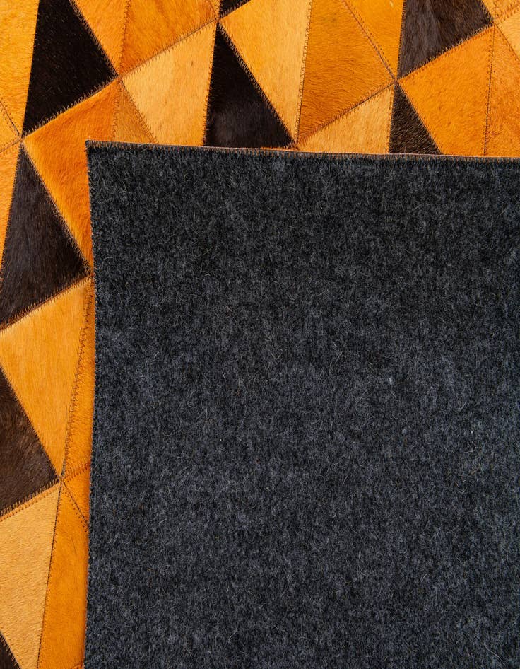 Detail image of 5' 1 x 8' Cowhide Stocks Rug