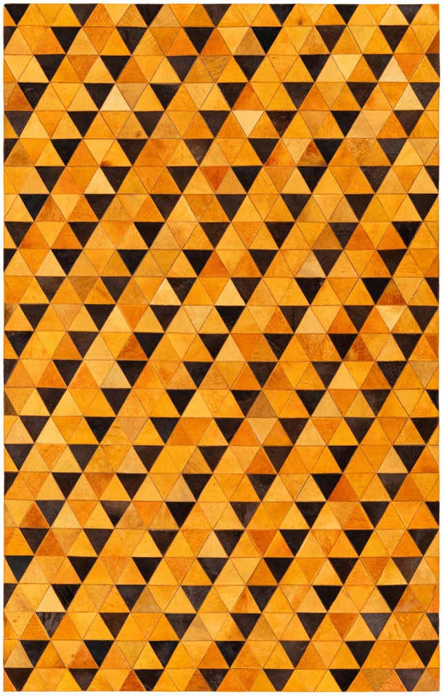 5' 1 x 8' Cowhide Stocks Rug
