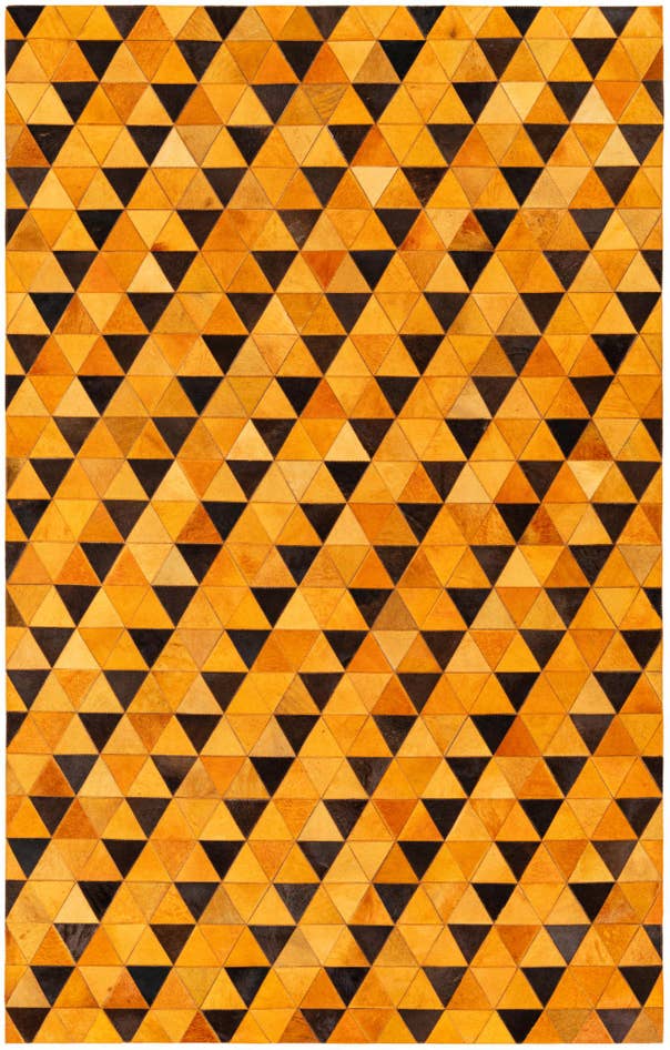 Detail image of 5' 1 x 8' Cowhide Stocks Rug