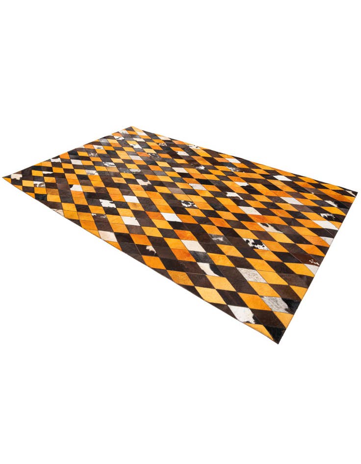 Detail image of 5' x 8' Cowhide Stocks Rug