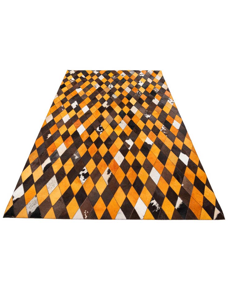 Detail image of 5' x 8' Cowhide Stocks Rug