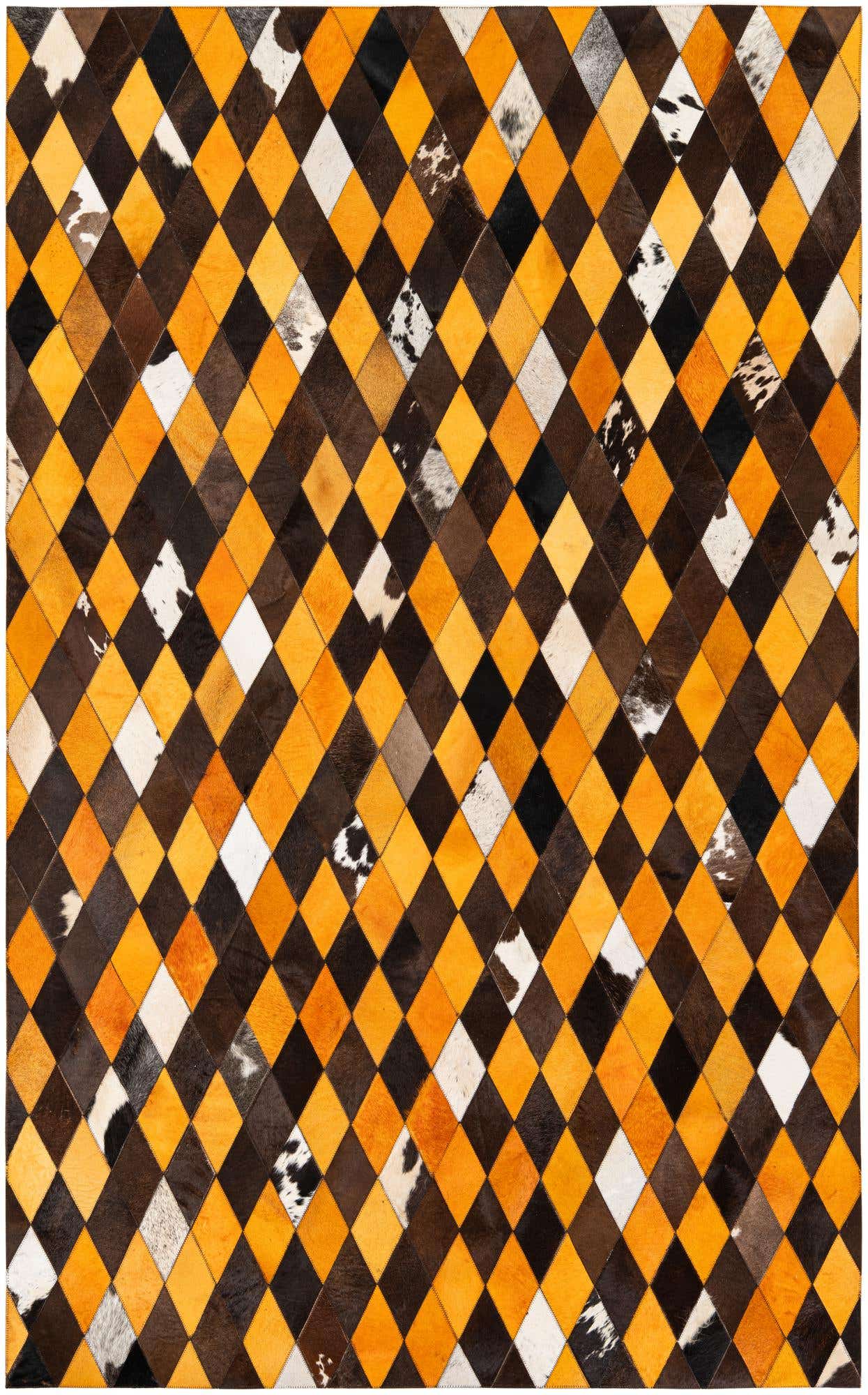 5' x 8' Cowhide Stocks Rug