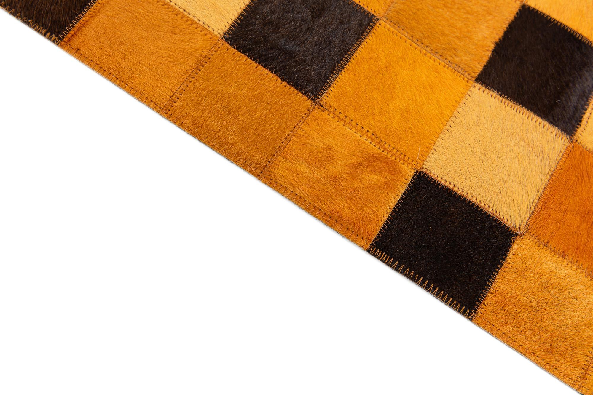 5' 2 x 8' 1 Cowhide Stocks Rug