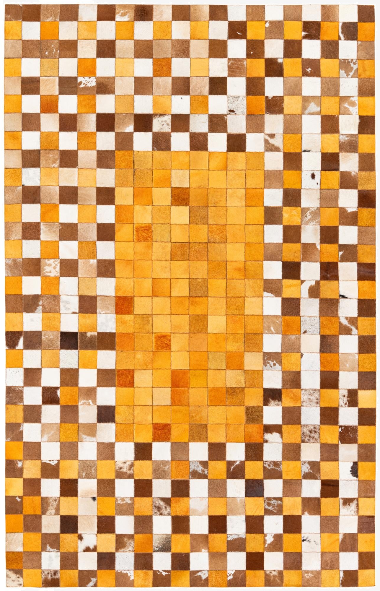 5' x 7' 11 Cowhide Stocks Rug