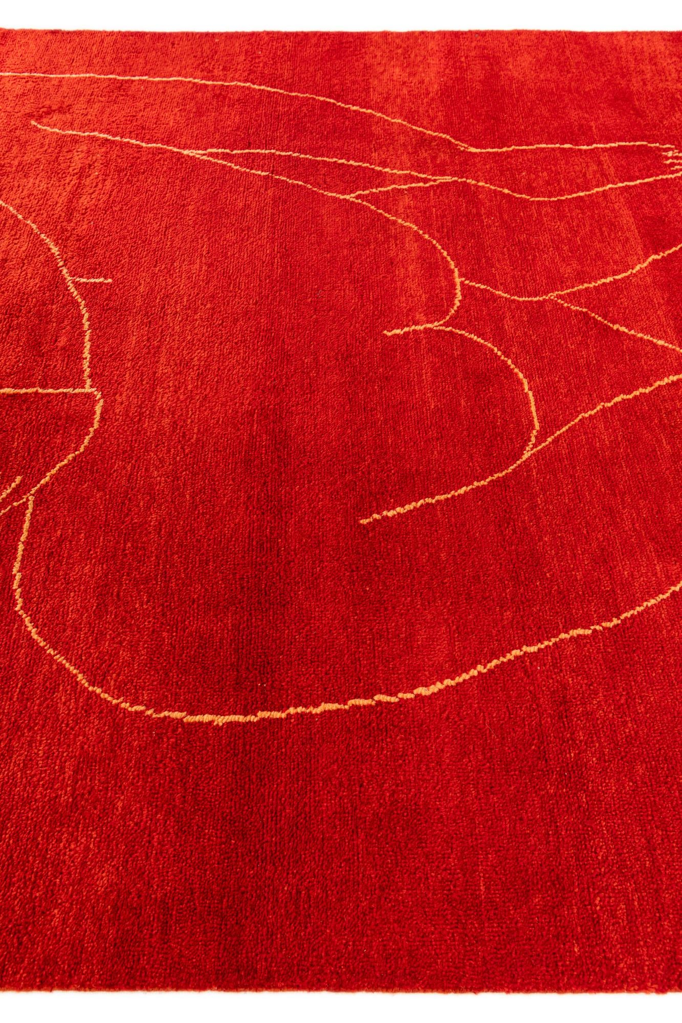 6' 8 x 9' 11 Hand Knotted Darya Wool Rug