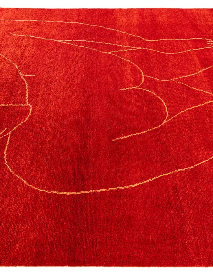 Detail image of 6' 8 x 9' 11  Hand Knotted Darya Wool Rug