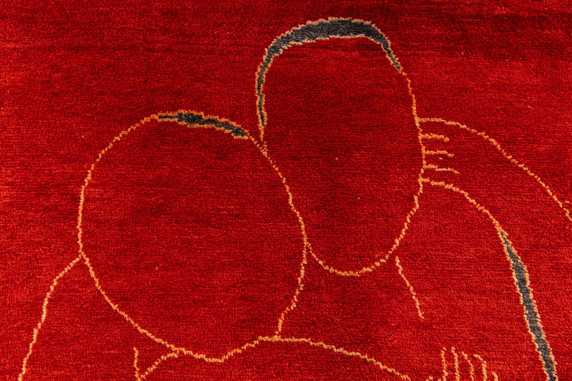 6' 8 x 9' 11 Hand Knotted Darya Wool Rug