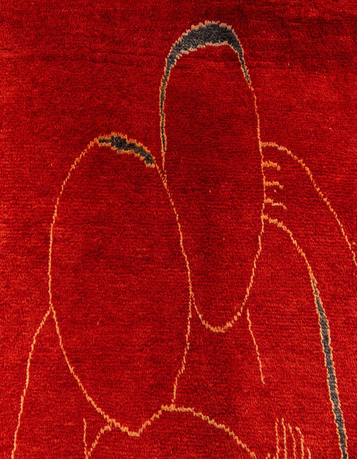 Detail image of 6' 8 x 9' 11  Hand Knotted Darya Wool Rug