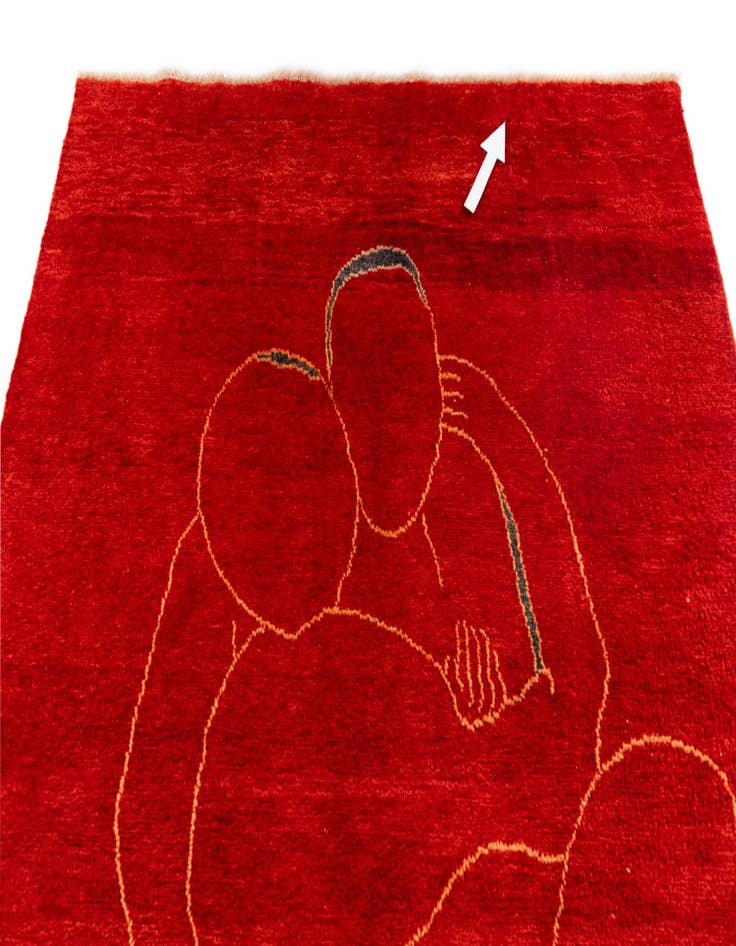 Detail image of 6' 8 x 9' 11  Hand Knotted Darya Wool Rug