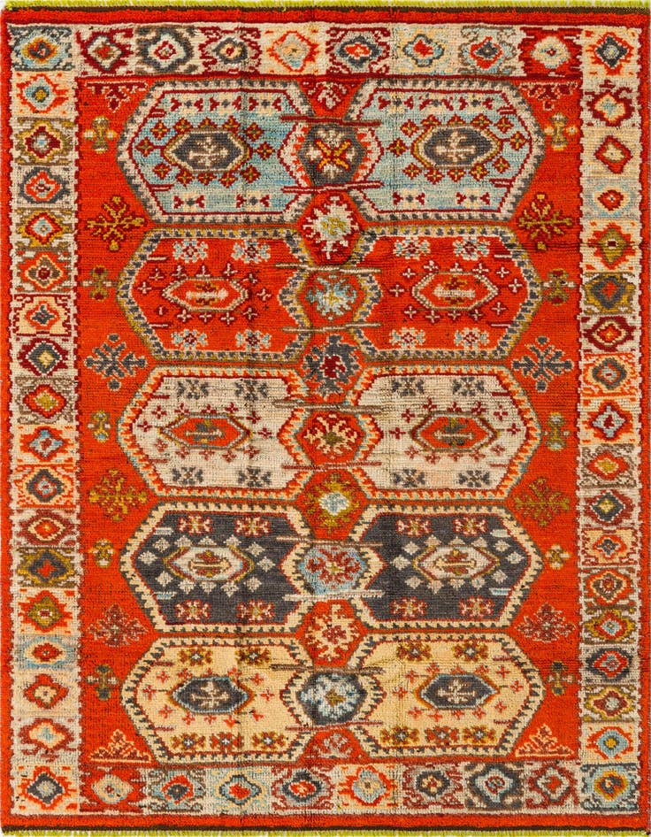Detail image of 5' x 7' Hand Knotted Darya Wool Rug