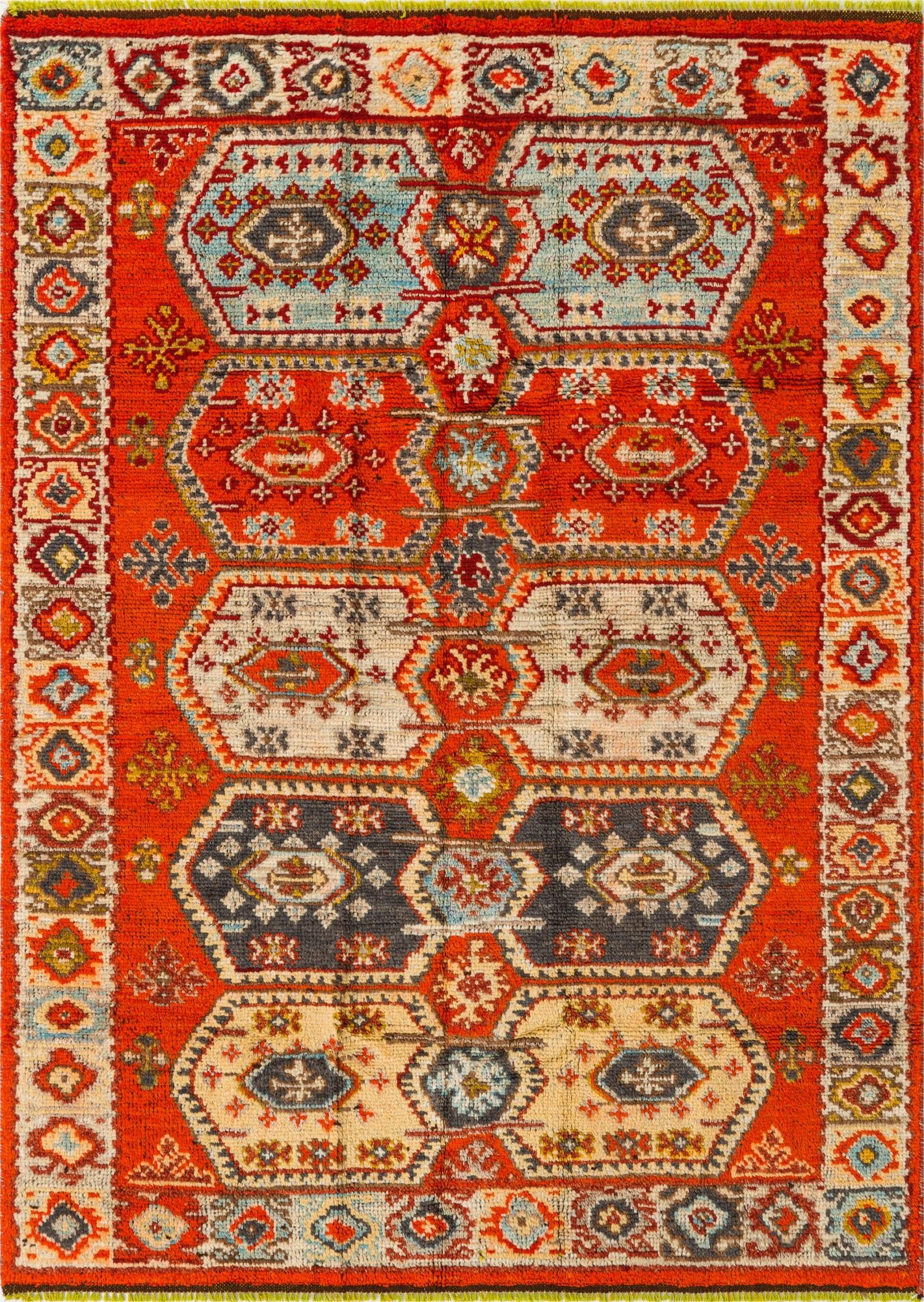 5' x 7' Hand Knotted Darya Wool Rug