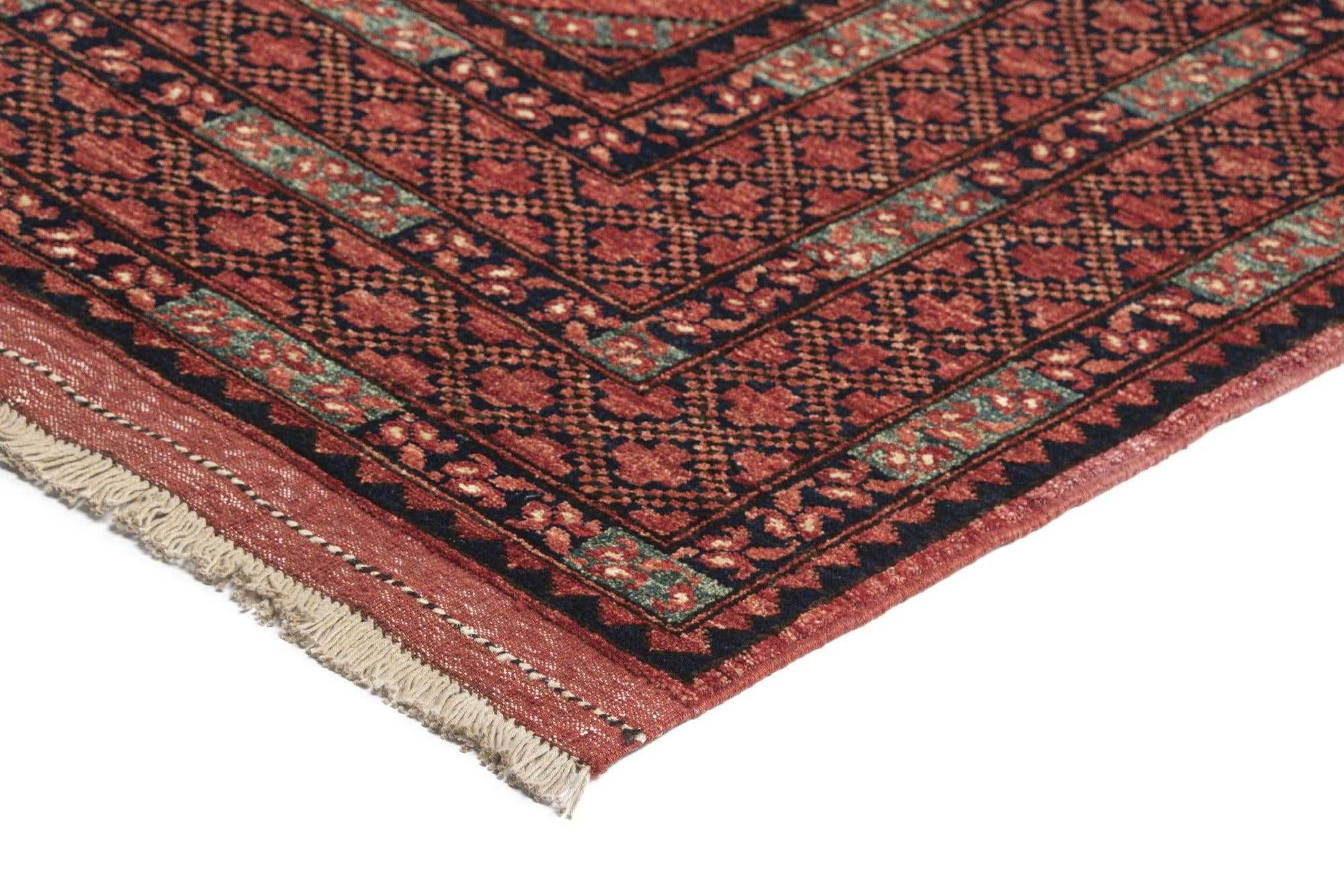 8' 5 x 11' 5 Ersari Afghan Wool Rug