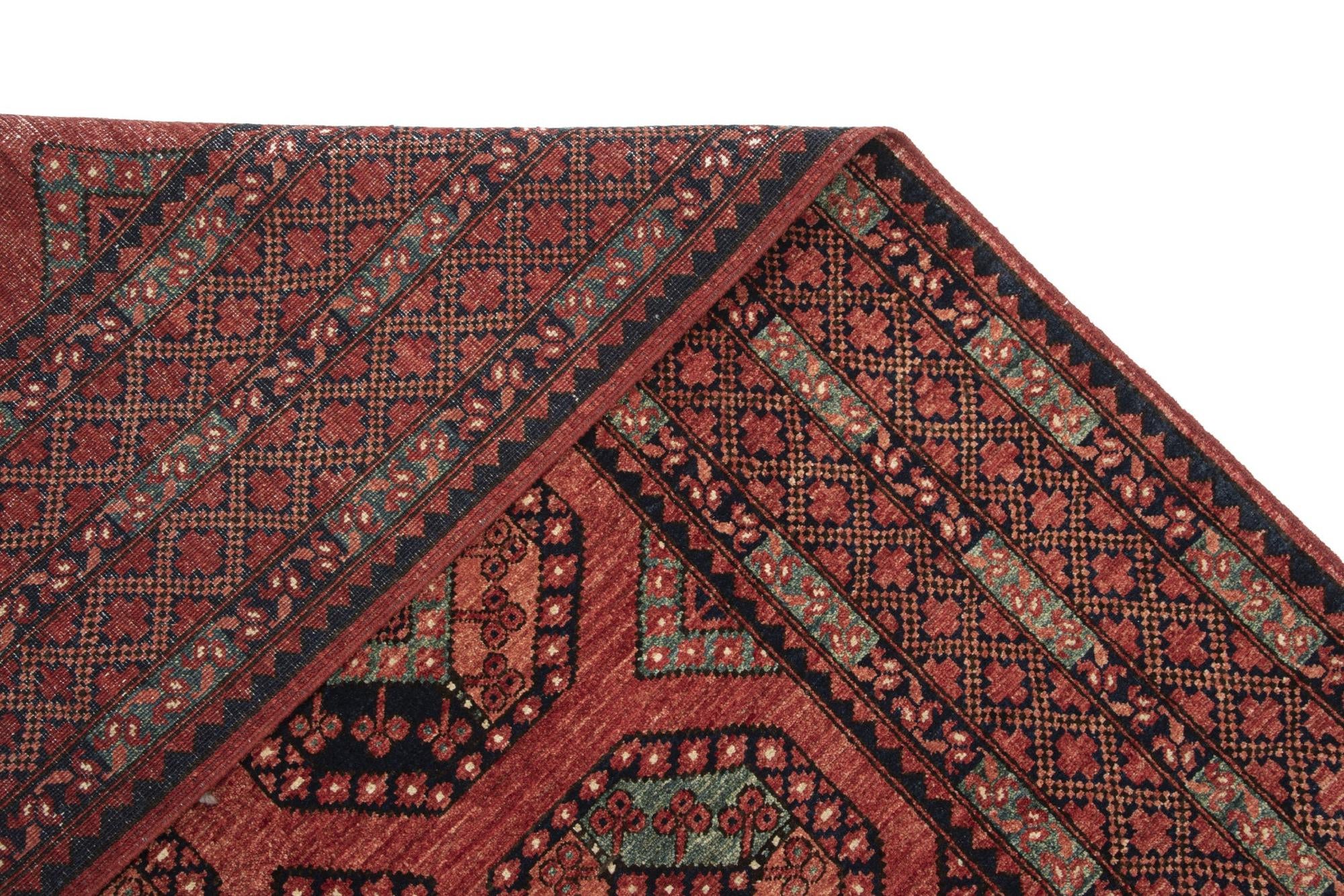 8' 5 x 11' 5 Ersari Afghan Wool Rug