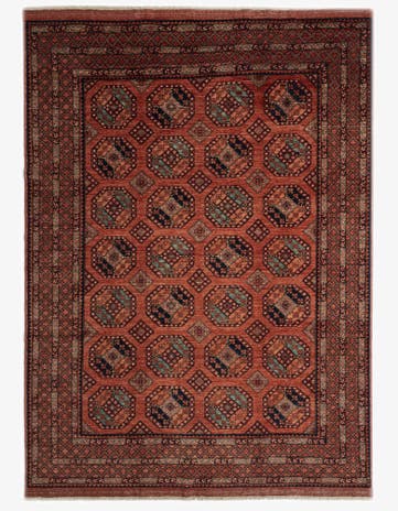 8' 5 x 11' 5 Ersari Afghan Wool Rug