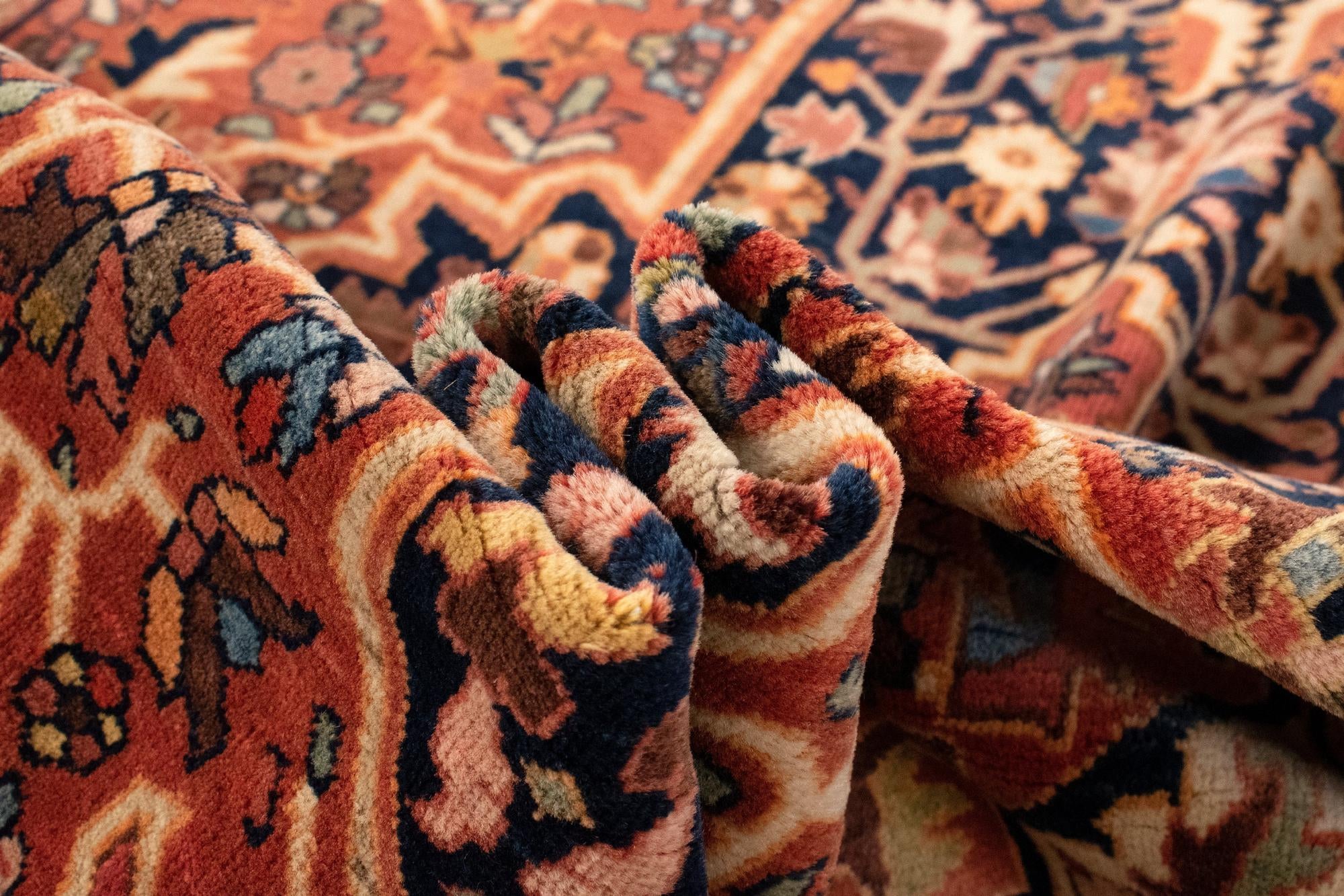 4' 3 x 6' 5 Hand Knotted Farahan Persian Rug