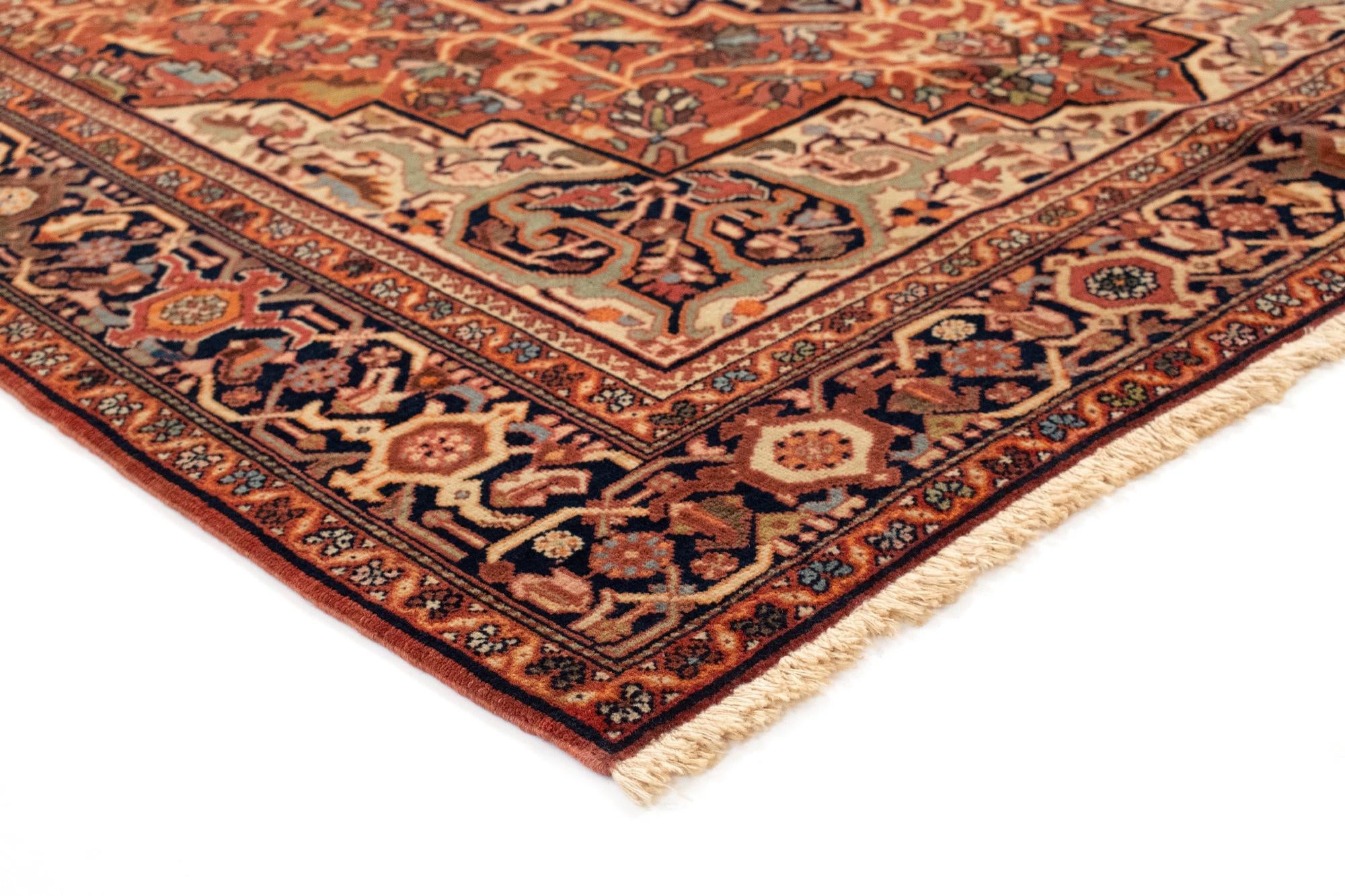 4' 3 x 6' 5 Hand Knotted Farahan Persian Rug