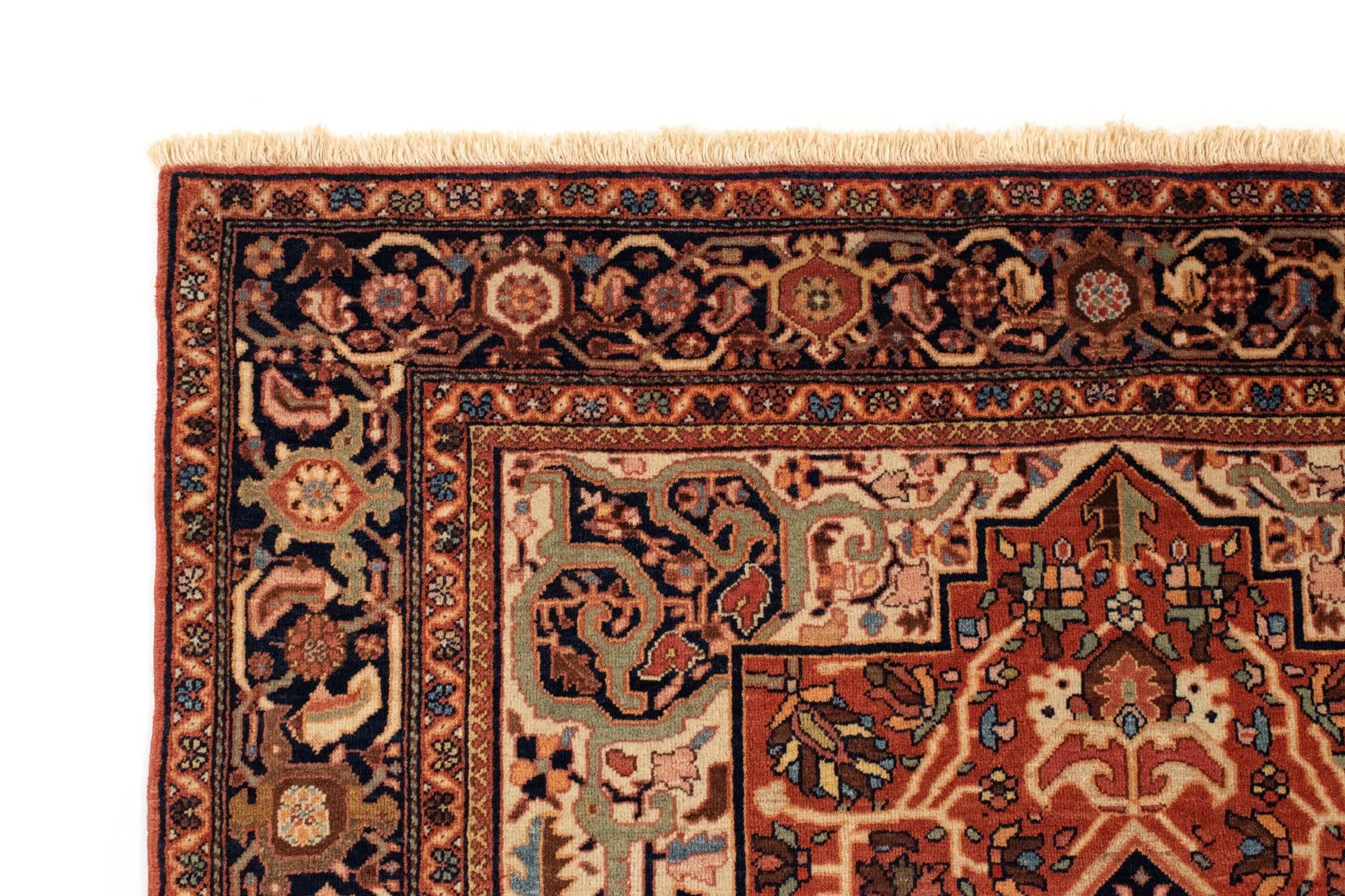 4' 3 x 6' 5 Hand Knotted Farahan Persian Rug