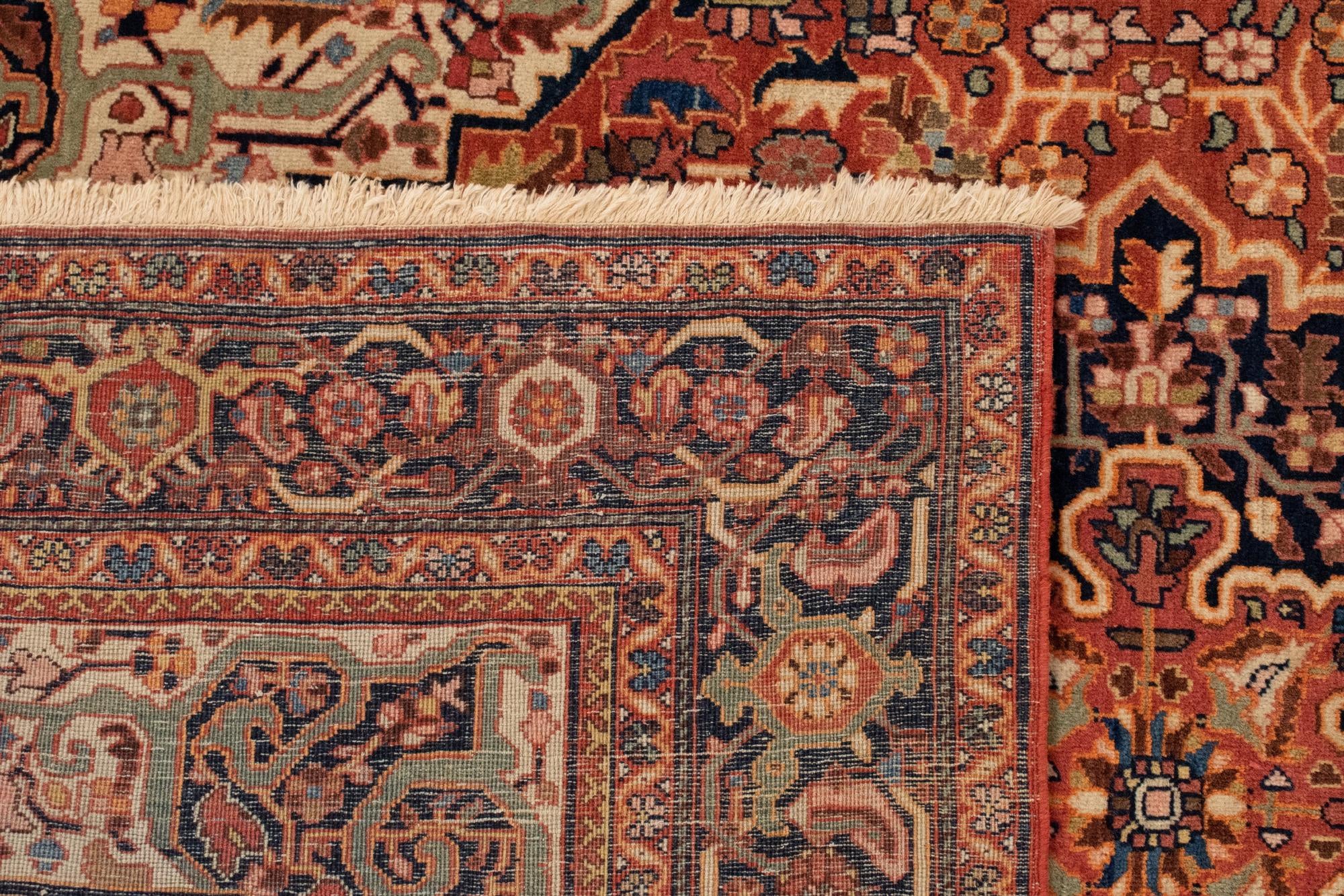 4' 3 x 6' 5 Hand Knotted Farahan Persian Rug