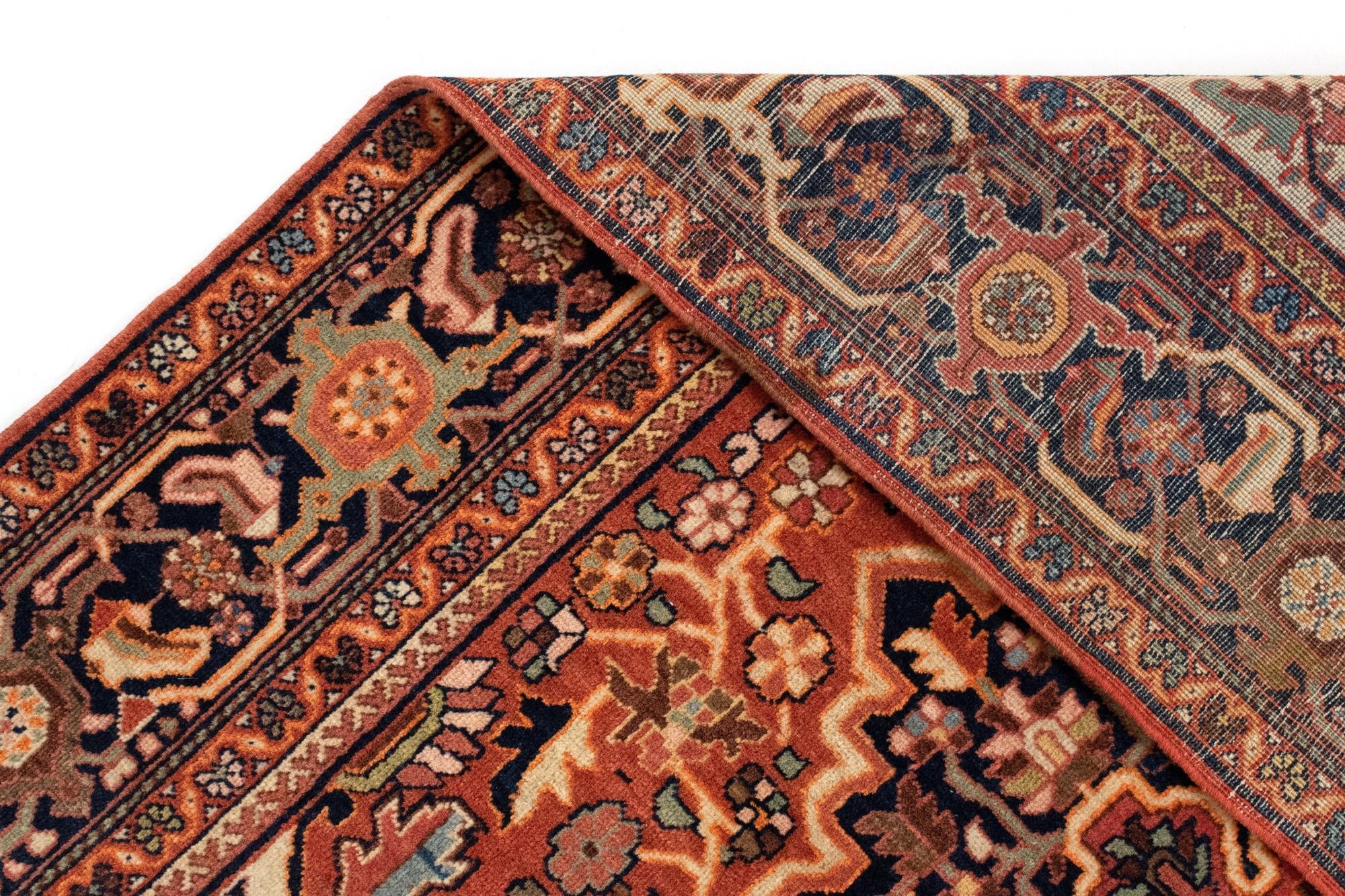 4' 3 x 6' 5 Hand Knotted Farahan Persian Rug