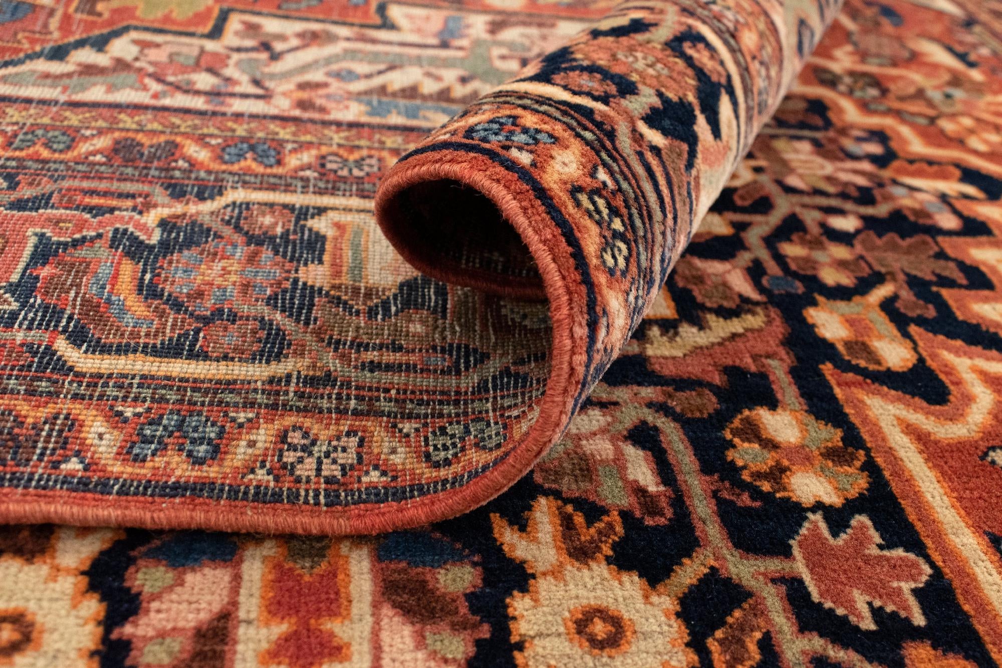 4' 3 x 6' 5 Hand Knotted Farahan Persian Rug