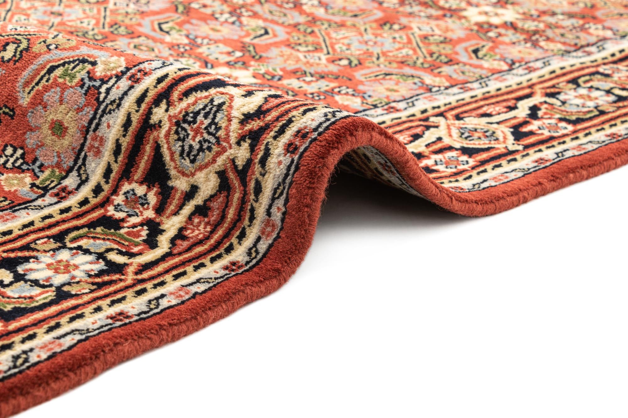 4' x 6' Hand Knotted Farahan Wool Rug