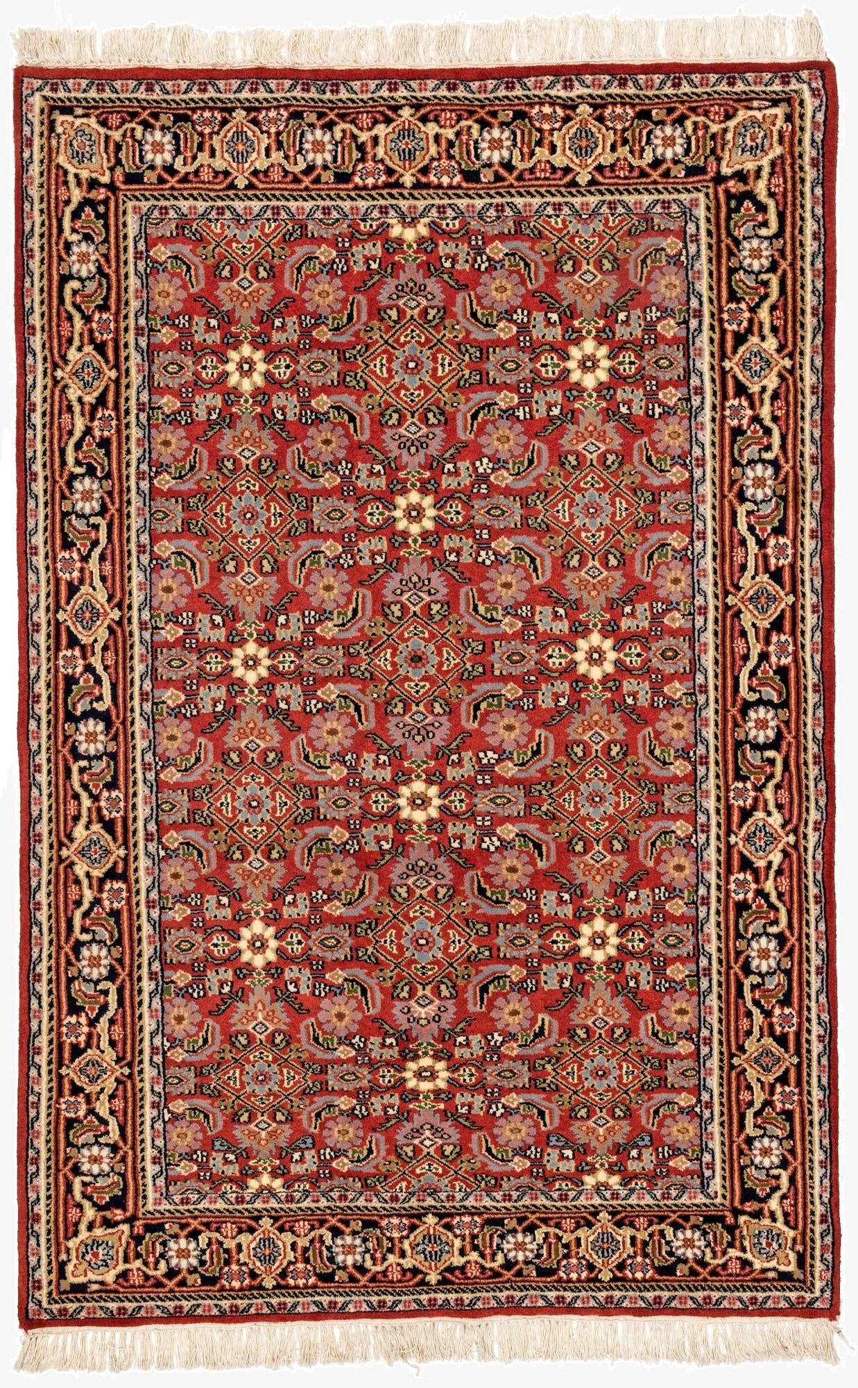 4' x 6'  Hand Knotted Farahan Wool Rug