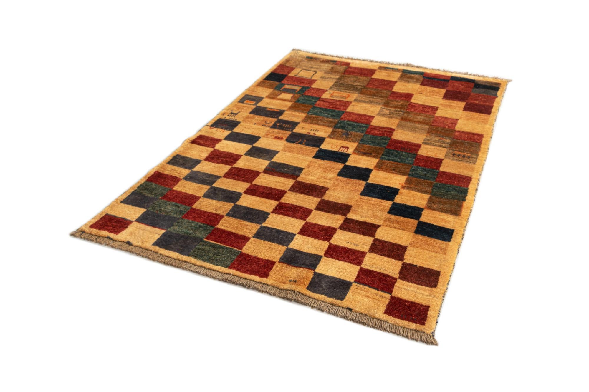 4' 1 x 6' 3 Gabbeh Wool Rug