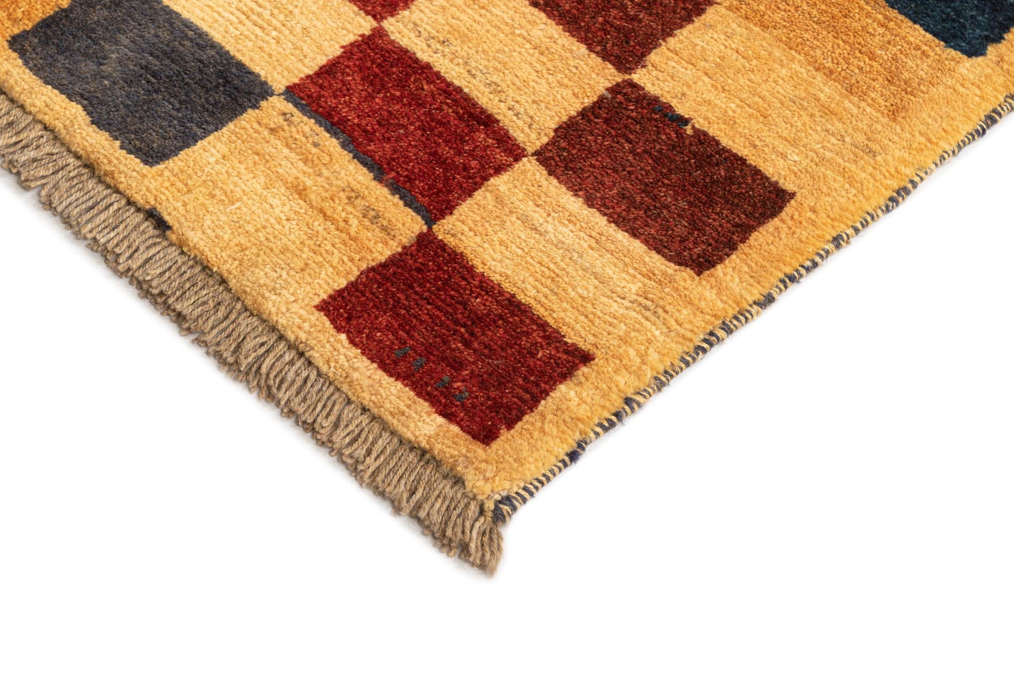 4' 1 x 6' 3 Gabbeh Wool Rug