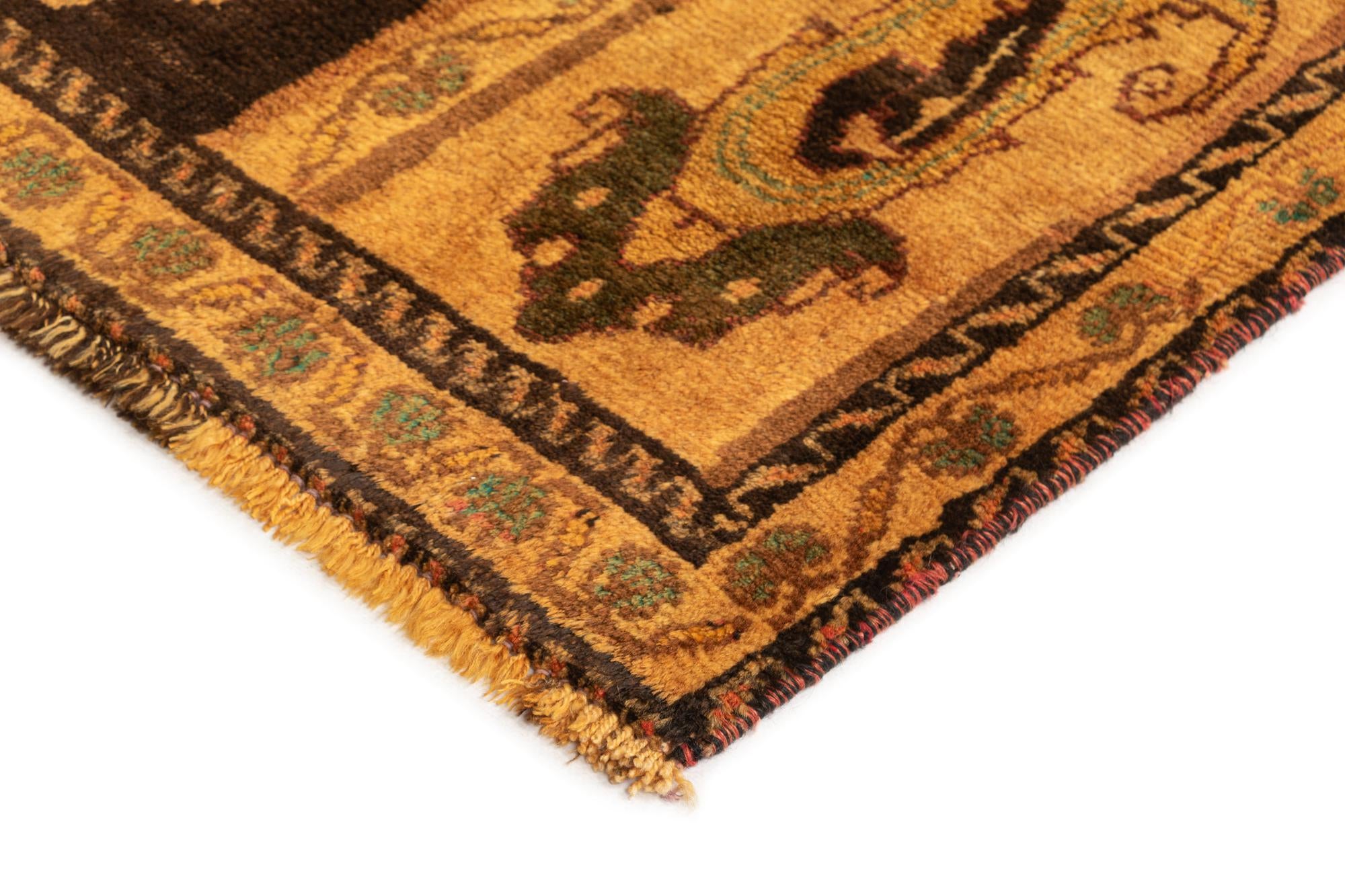 3' 9 x 6' 3 Gabbeh Wool Rug