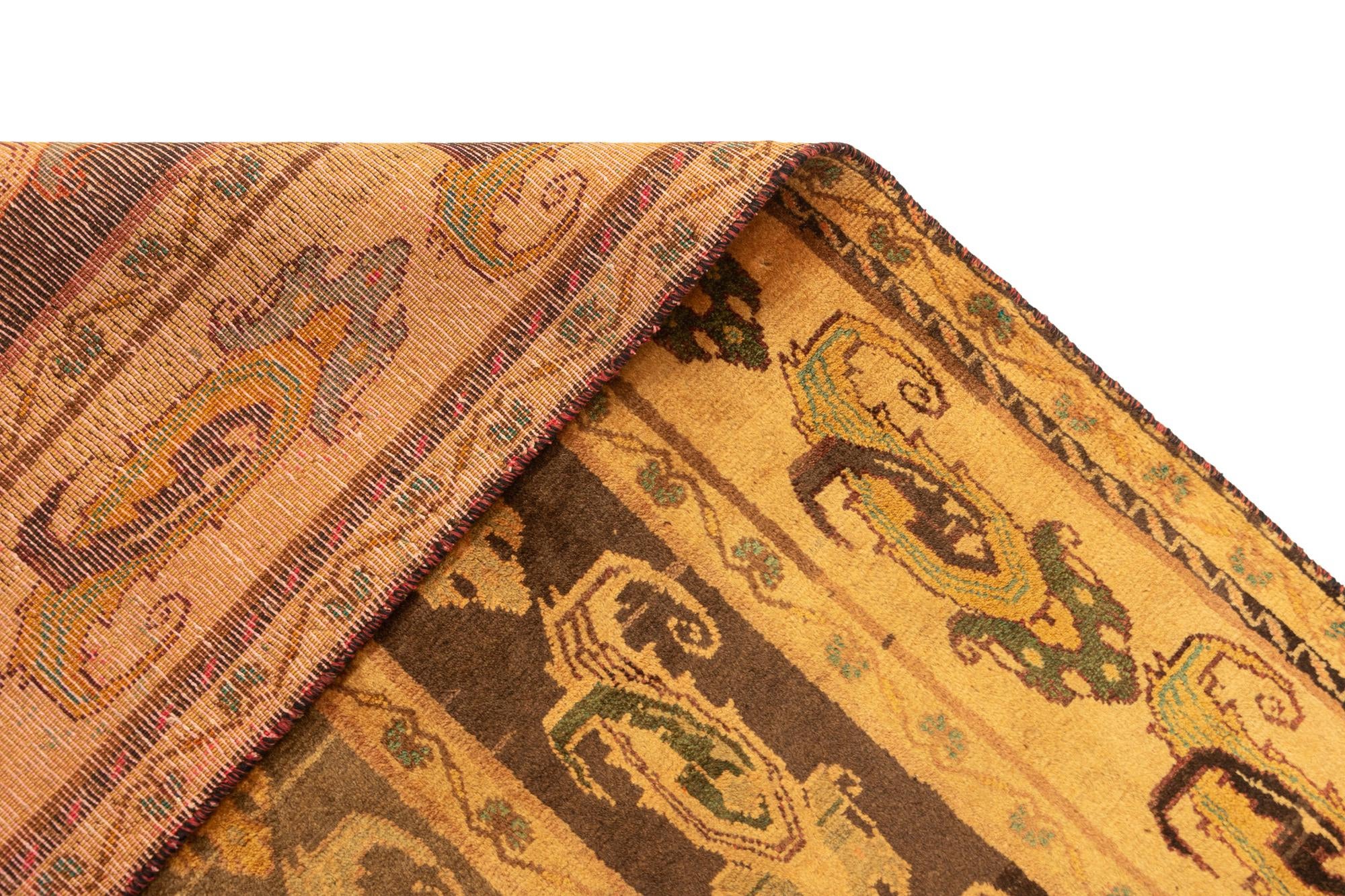 3' 9 x 6' 3 Gabbeh Wool Rug