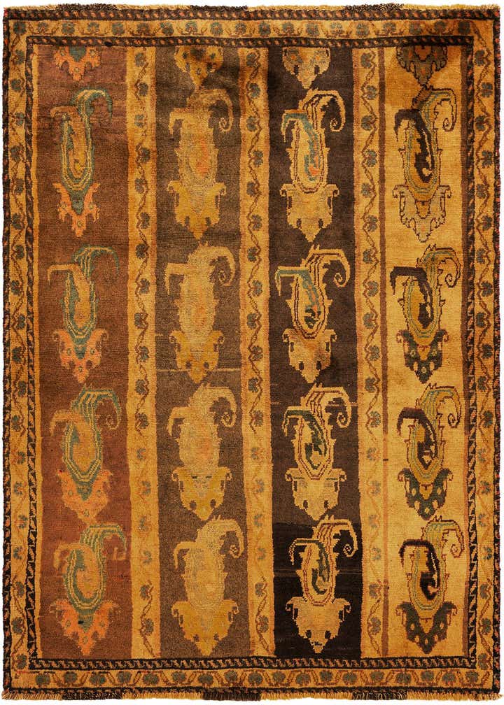 3' 9 x 6' 3 Gabbeh Wool Rug