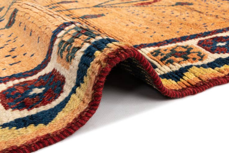 Detail image of 3' 8 x 5' 2 Gabbeh Wool Rug