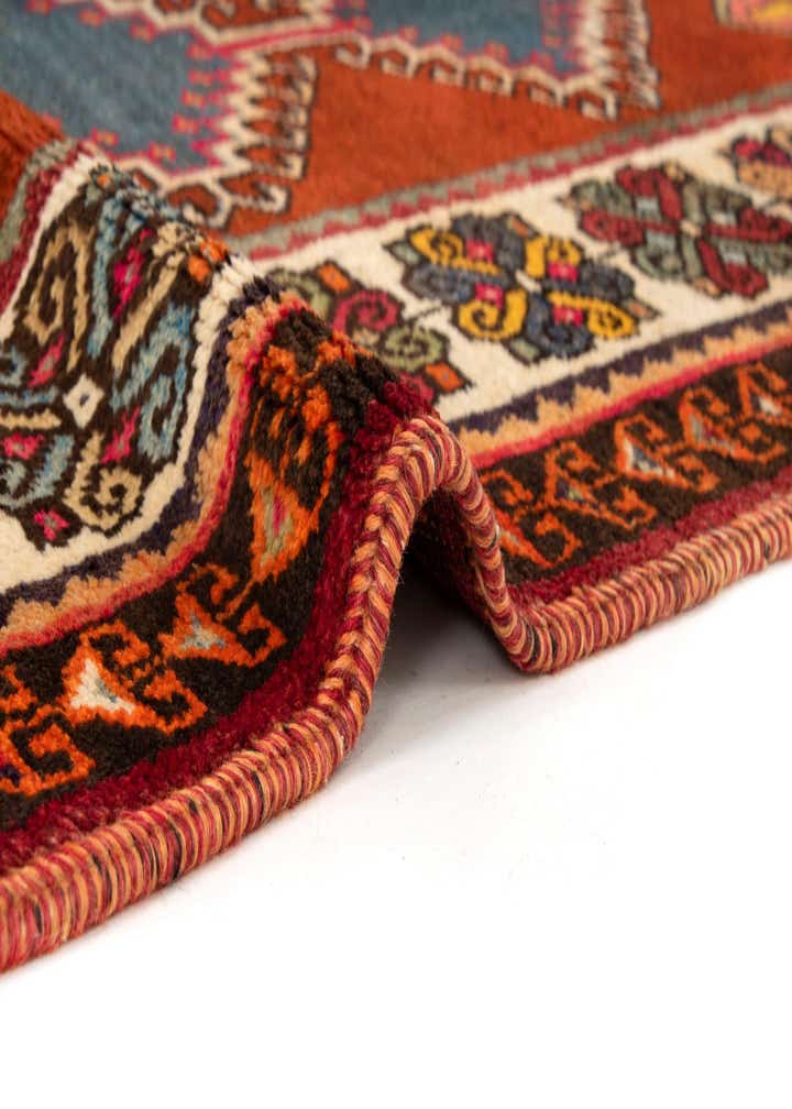 3' 1 x 5' 6 Hand Knotted Gabbeh Persian Wool Rug
