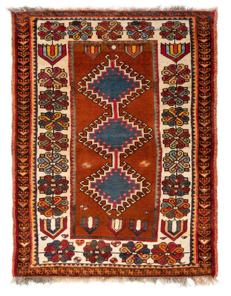 Detail image of 3' 1 x 5' 6 Hand Knotted Gabbeh Persian Wool Rug