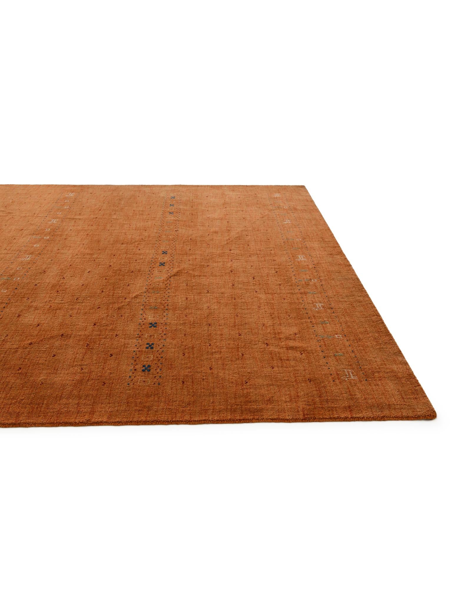 10' 1 x 13' 1 Hand Knotted Gabbeh Wool Rug