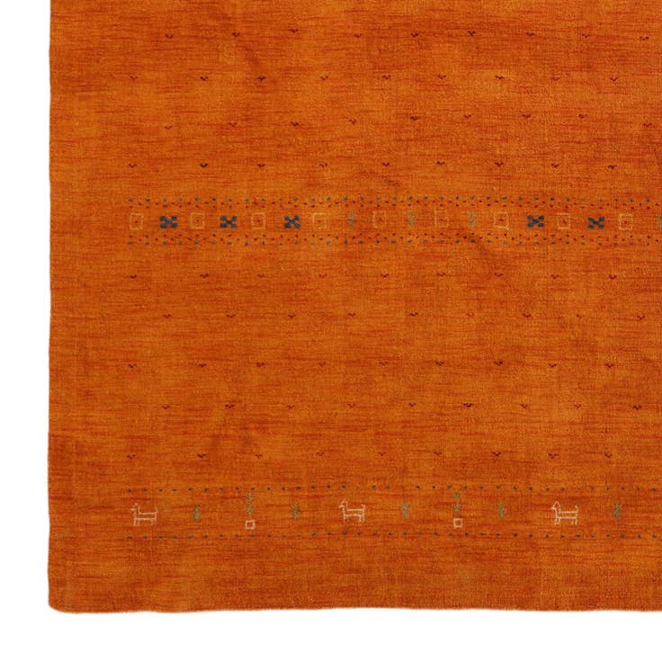 Detail image of 10' 1 x 13' 1 Hand Knotted Gabbeh Wool Rug