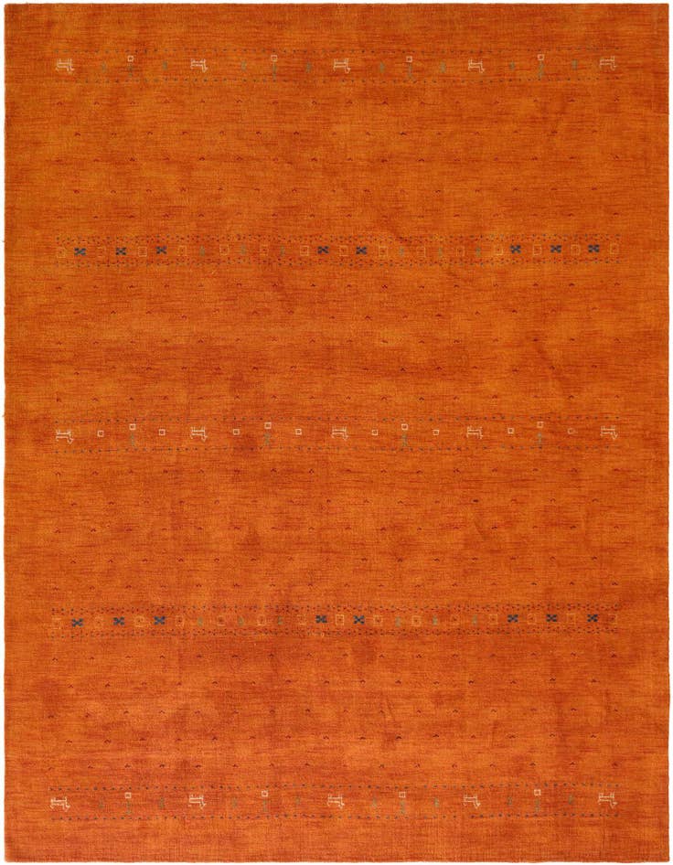 Detail image of 10' 1 x 13' 1 Hand Knotted Gabbeh Wool Rug