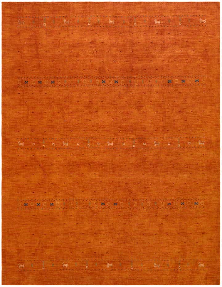 10' 1 x 13' 1 Hand Knotted Gabbeh Wool Rug