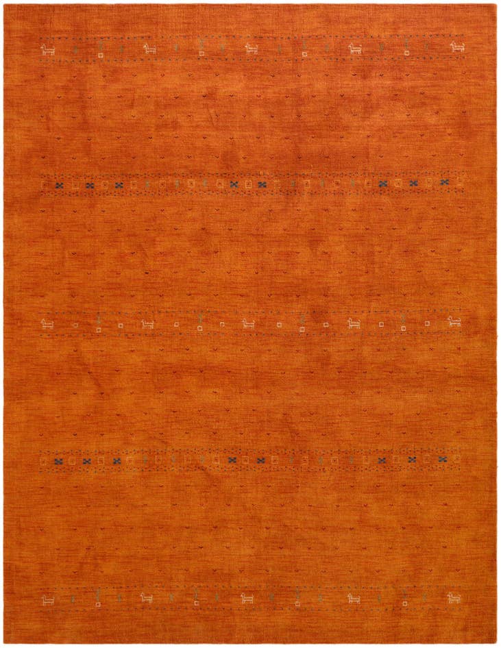 Detail image of 10' 1 x 13' 1 Hand Knotted Gabbeh Wool Rug