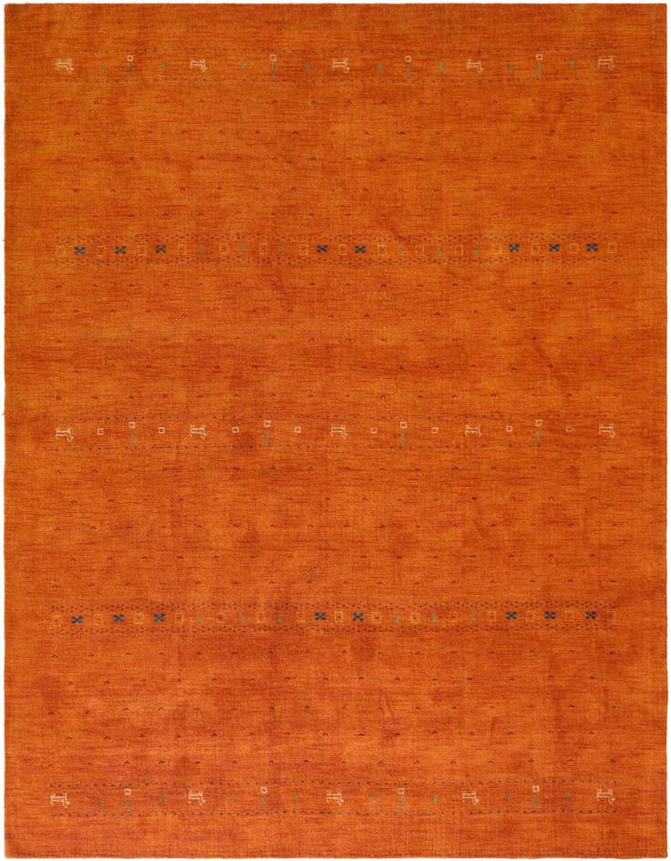 Detail image of 10' 1 x 13' 1 Hand Knotted Gabbeh Wool Rug
