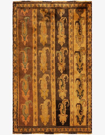 3' 9 x 6' 3 Gabbeh Wool Rug