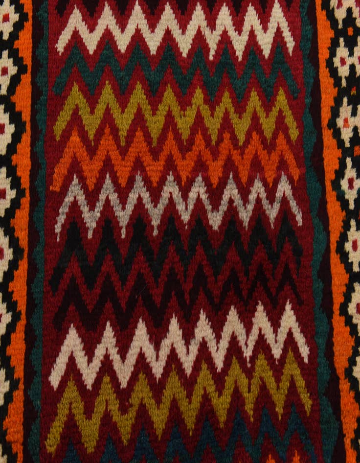 Detail image of 3' 9 x 6' 2  Hand Knotted Ghashghaei Persian Wool Rug