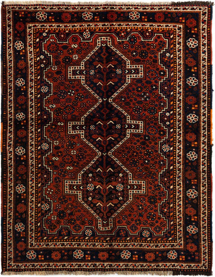 Detail image of 5' 5 x 6' 11 Ghashghai Wool Rug
