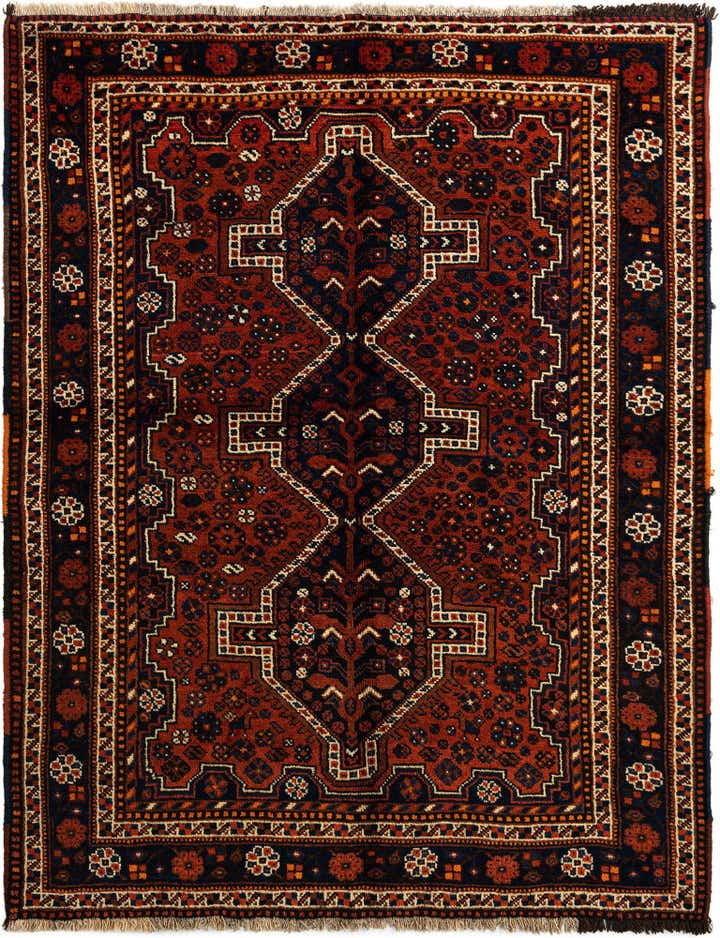 5' 5 x 6' 11 Ghashghai Wool Rug