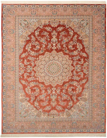 7' 11 x 11' Ghom Design Rug