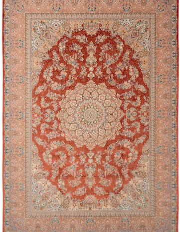7' 11 x 11' Ghom Design Rug